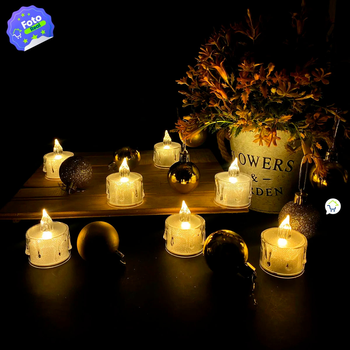 Set de velas led x 24 o x 12 unidades